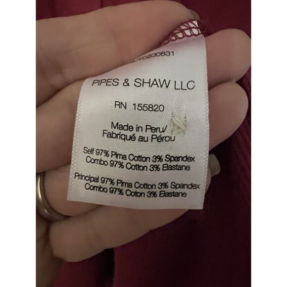 VERONICA BEARD Coralee Button-Front Puffed Sleeve Top Sz L Red - Picture 4 of 10